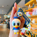 Novo anime disney chaveiro dos desenhos animados mickey mouse minnie lilo & ponto bonito boneca chaveiro ornamento pingente crianças brinquedos presentes