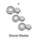 Zozen barbeador elétrico lavável recarregável máquina de barbear elétrica para homens corpo cabelo aparador de barba molhado-seco uso lavável