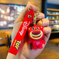 Novo anime disney chaveiro dos desenhos animados mickey mouse minnie lilo & ponto bonito boneca chaveiro ornamento pingente crianças brinquedos presentes