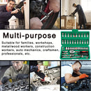 Ratchet Wrench Set com Sockets, Drive Socket Set, 1,4 "Metric Hex Bit, 1,4"