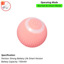 Brinquedo interativo de bola de gato, bola de rolamento automática com cauda