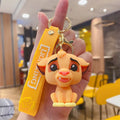 Novo anime disney chaveiro dos desenhos animados mickey mouse minnie lilo & ponto bonito boneca chaveiro ornamento pingente crianças brinquedos presentes