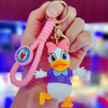 Novo anime disney chaveiro dos desenhos animados mickey mouse minnie lilo & ponto bonito boneca chaveiro ornamento pingente crianças brinquedos presentes
