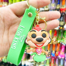 Novo anime disney chaveiro dos desenhos animados mickey mouse minnie lilo & ponto bonito boneca chaveiro ornamento pingente crianças brinquedos presentes