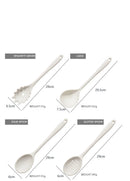 Rosa 18 pçs grau alimentício silicone cozinha panelas utensílios turner espátula colher de medição prático ferramenta cozinha conjunto