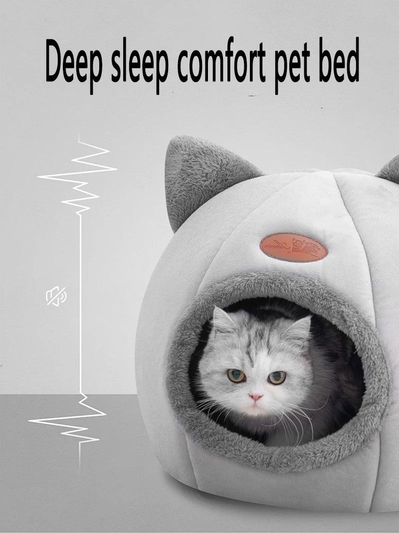 Novo conforto de sono profundo no inverno cama de gato iittle