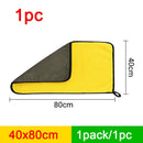Seametal toalha de lavagem de carro de microfibra dupla face toalhas para lavagem de carro