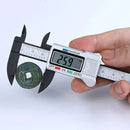 Paquimetro plástico vernier caliper display digital vernier régua 0 a 150mm ferramenta de medição