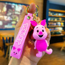Novo anime disney chaveiro dos desenhos animados mickey mouse minnie lilo & ponto bonito boneca chaveiro ornamento pingente crianças brinquedos presentes