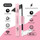 Diy kit de extensão de cílios cílios 200 peças clusters lash bond & seal