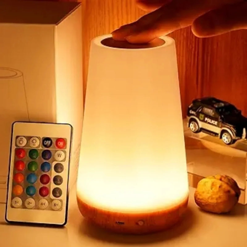 Usb recarregável regulável toque lâmpada quarto portátil