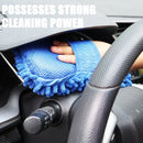 1/2 pçs luva de lavagem de carro microfibra chenille esponja de lavagem de carro cuidados livres lavagem detalhando escova almofada multifuncional ferramenta de limpeza automática