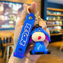 Novo anime disney chaveiro dos desenhos animados mickey mouse minnie lilo & ponto bonito boneca chaveiro ornamento pingente crianças brinquedos presentes
