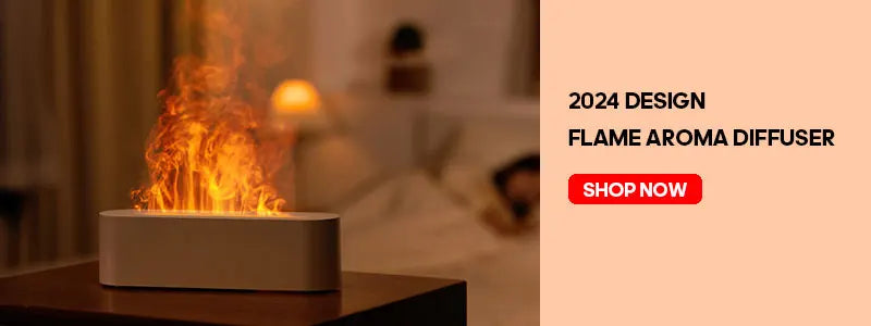 Kinscoter aroma difusor umidificador de ar ultra-sônico fabricante névoa fria fogger led óleo essencial chama lâmpada difusor