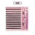 Diy kit de extensão de cílios cílios 200 peças clusters lash bond & seal