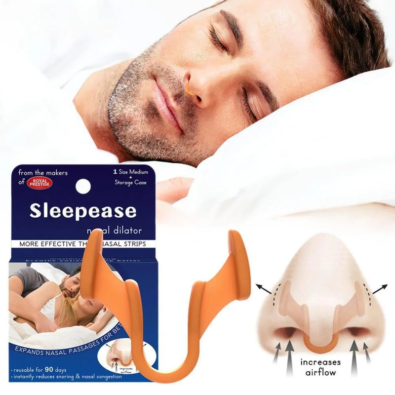 Grampo do nariz do silicone, anti-ronco, dilatador nasal, ajuda do ronco da parada, fácil respirar