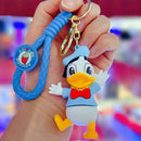 Novo anime disney chaveiro dos desenhos animados mickey mouse minnie lilo & ponto bonito boneca chaveiro ornamento pingente crianças brinquedos presentes