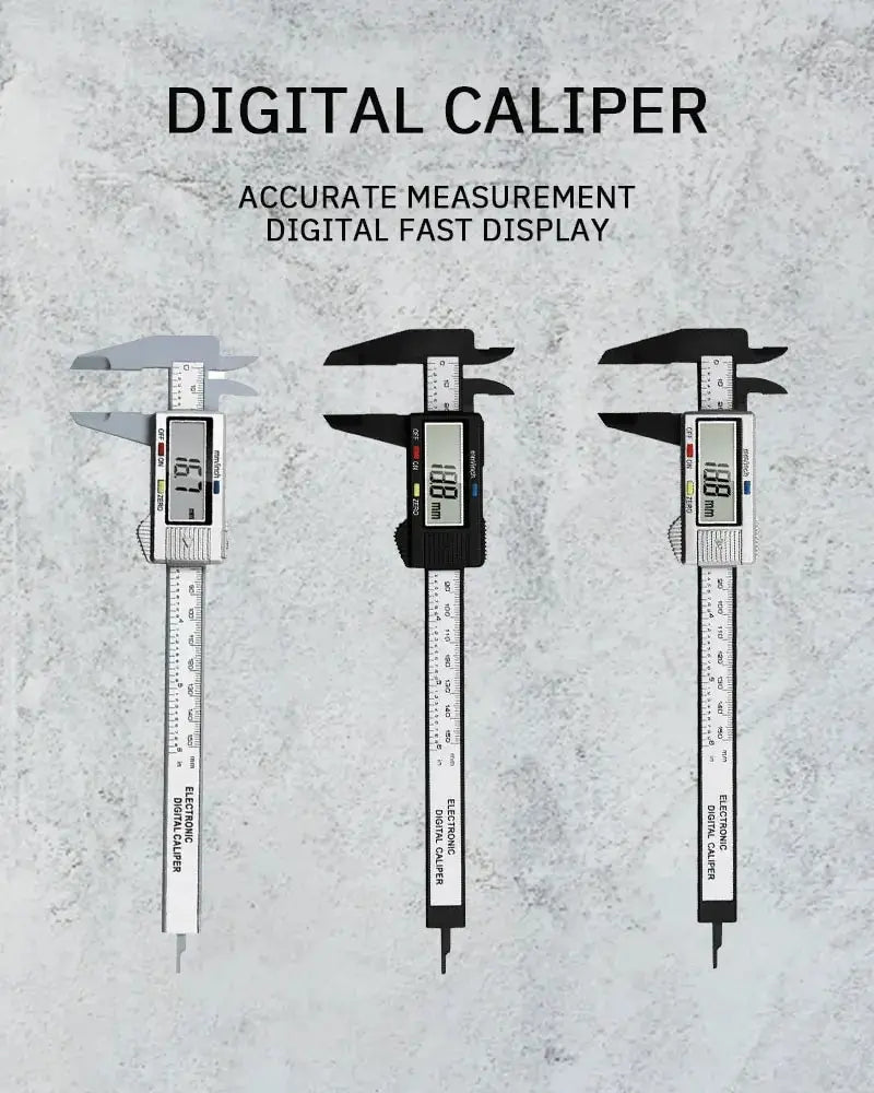 Paquimetro plástico vernier caliper display digital vernier régua 0 a 150mm ferramenta de medição
