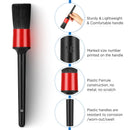 5 peças kit de escova de limpeza do carro detalhe automático escovas poeira para interior do carro