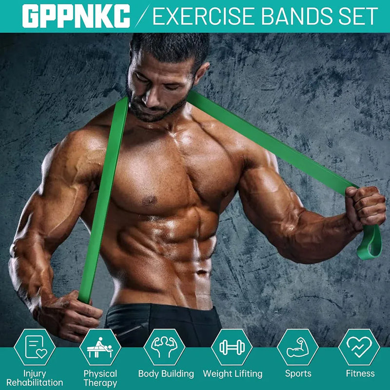 Faixa de resistência resistente látex esportes elástico
