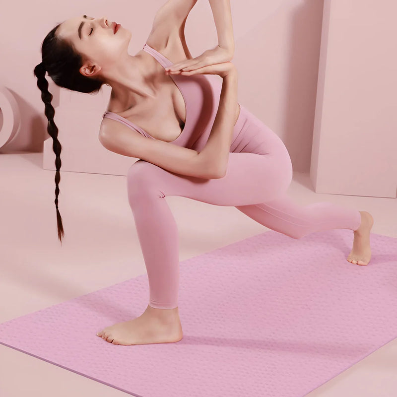 Tapete Yoga 4mm de espessura para exercício yoga e pilates ginástica esteira equipamentos fitness
