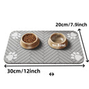 Tapete de alimentação para animais de estimação, absorvente para comida e tigela de água