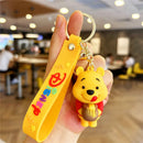 Novo anime disney chaveiro dos desenhos animados mickey mouse minnie lilo & ponto bonito boneca chaveiro ornamento pingente crianças brinquedos presentes