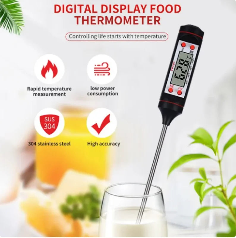 Cozinha alimentos cozimento termômetro digital tipo sonda eletrônica display digital termômetro