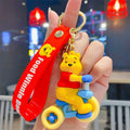 Novo anime disney chaveiro dos desenhos animados mickey mouse minnie lilo & ponto bonito boneca chaveiro ornamento pingente crianças brinquedos presentes