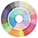 50 peças grampos de cabelo cor doce brilhante 2 polegadas sem deslizamento de metal