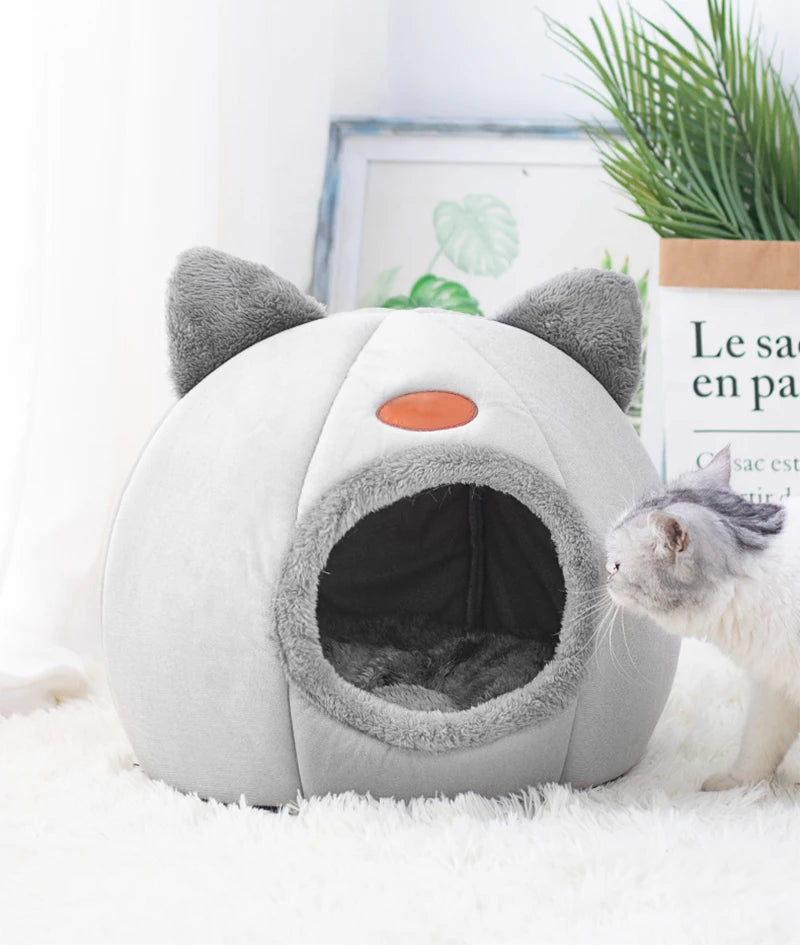 Novo conforto de sono profundo no inverno cama de gato iittle