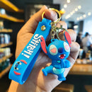 Novo anime disney chaveiro dos desenhos animados mickey mouse minnie lilo & ponto bonito boneca chaveiro ornamento pingente crianças brinquedos presentes