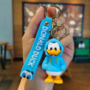 Novo anime disney chaveiro dos desenhos animados mickey mouse minnie lilo & ponto bonito boneca chaveiro ornamento pingente crianças brinquedos presentes