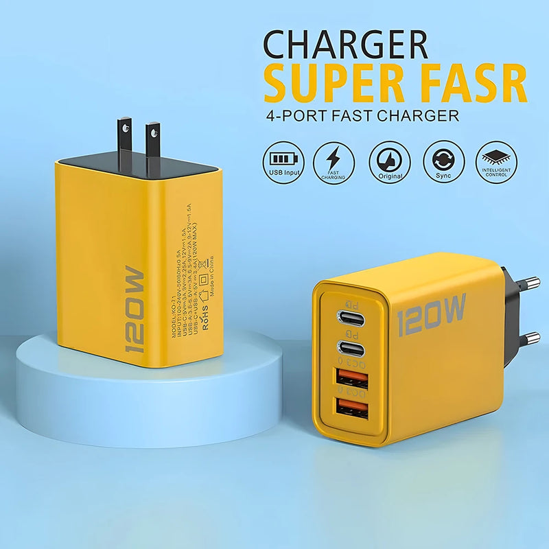 USB C PD carregador do telefone, carga rápida 3.0, tipo C, adaptador de carregamento rápido