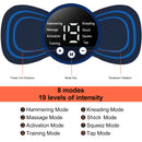 Massageador de pescoço mini massagem elétrica do pescoço ems cervical volta vértebra massagem remendo 8 modos aliviar relaxar ferramentas de fadiga muscular