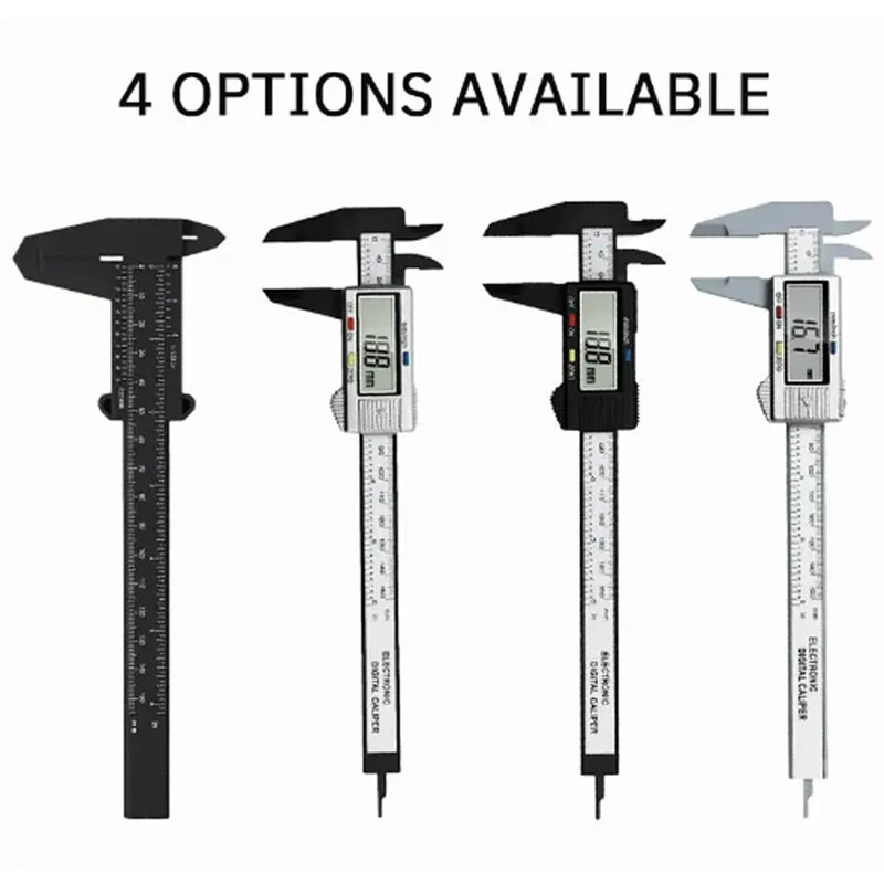 Paquimetro plástico vernier caliper display digital vernier régua 0 a 150mm ferramenta de medição